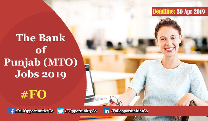 The Bank of Punjab Jobs 2019