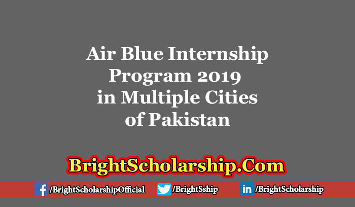 Air Blue Internship Program 2019 in Multiple Cities of Pakistan