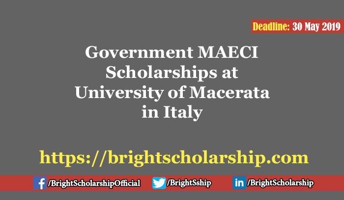 Government MAECI Scholarships at University of Macerata in Italy 2019