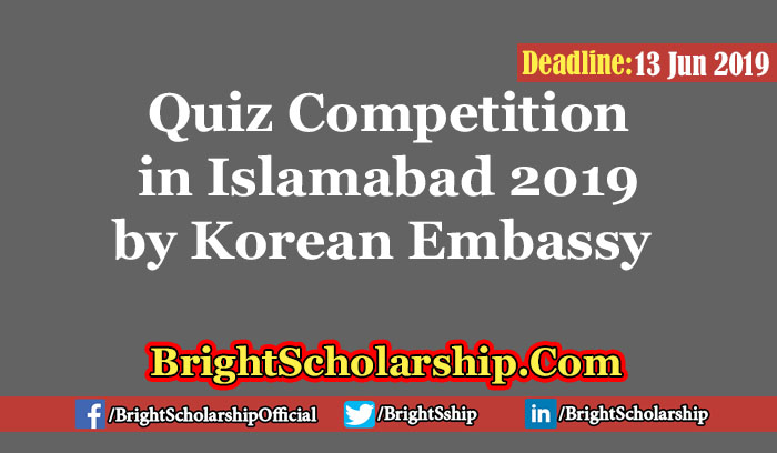 Quiz competition in Islamabad 2019 by Korean Embassy