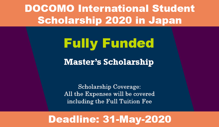 DOCOMO International Student Scholarship 2020 in Japan