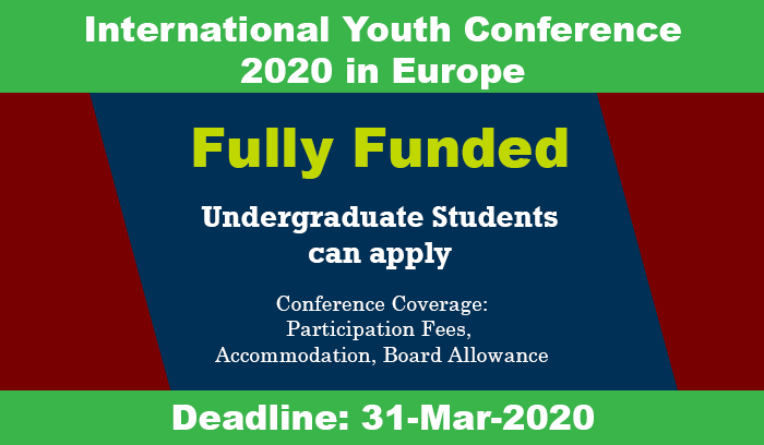 International Youth Conference 2020 in Europe (Fully Funded)
