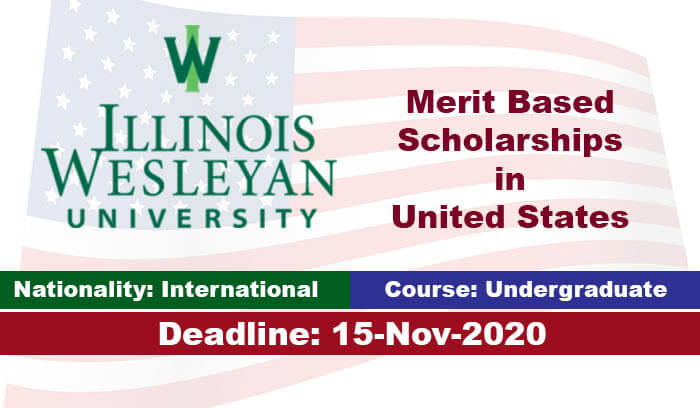 Illinois Wesleyan University Undergraduate Scholarship 2021 in USA