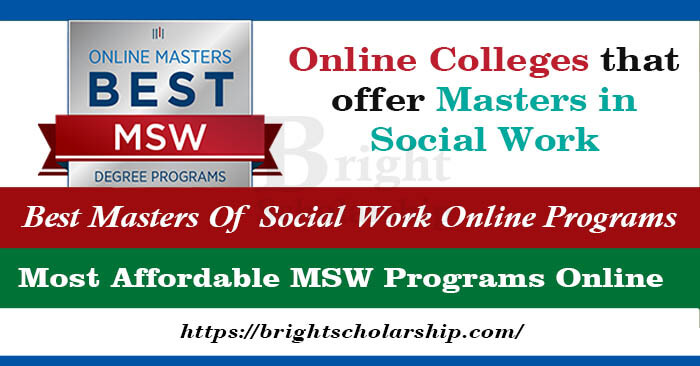 Online Colleges that offer Masters in Social Work 2023 | Best Online MSW Programs