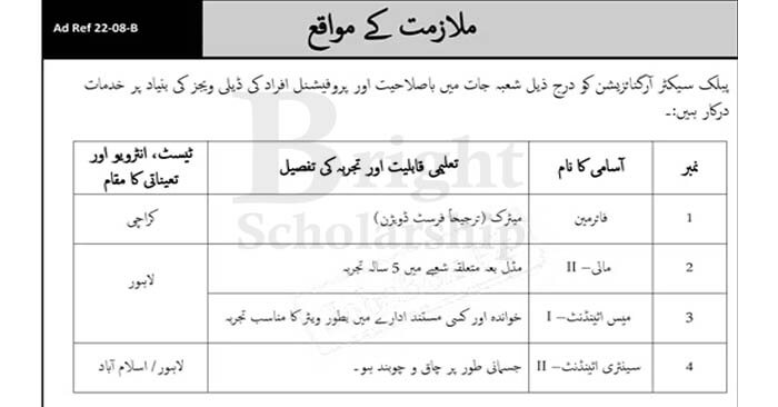 Public Sector PO BOX 8402 Jobs 2023