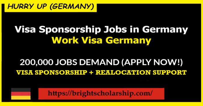 Visa Sponsorship Jobs in Germany 2025 | Work Visa Germany