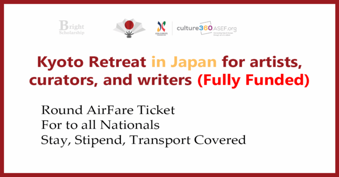 Kyoto Retreat 2025 in Japan for artists, curators, and writers (Fully Funded)