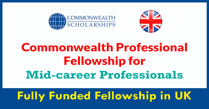 Commonwealth Professional Fellowship 2026 for Mid-career Professionals