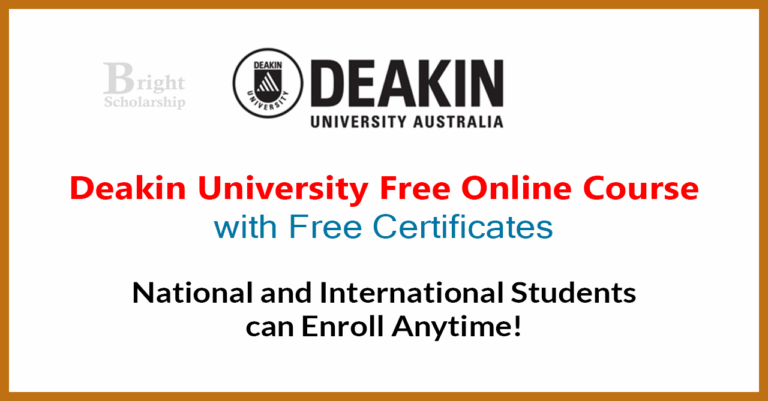 Deakin University Free Online Course 2027 with Free Certificate