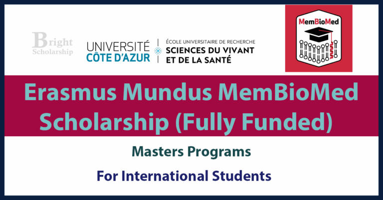 Erasmus Mundus MemBioMed Scholarship 2026 (Fully Funded)