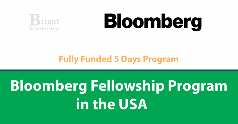 New York Bloomberg Fellowship 2026 in USA (Fully Funded)