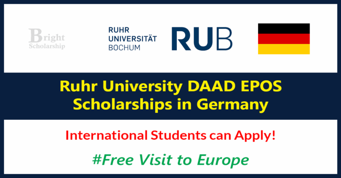 Ruhr University DAAD EPOS Scholarships 2028 in Germany (Fully Funded)