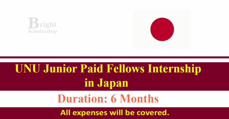 UNU Junior Fellows Internship 2027 in Japan (Paid)