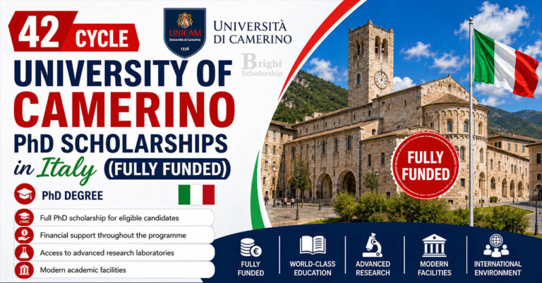 42 Cycle University of Camerino PhD Scholarships 2026 in Italy (Fully Funded)