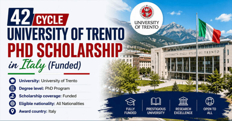 42 Cycle University of Trento PhD Scholarship 2027 in Italy (Funded)