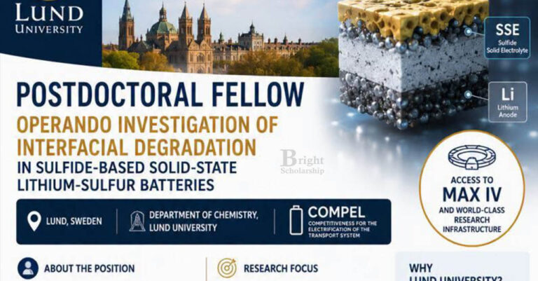 Lund University Postdoctoral Fellowship in Sweden