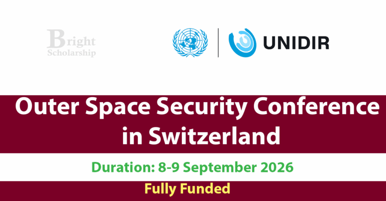 UNIDAR Outer Space Security Conference 2026 in Switzerland (Fully Funded)