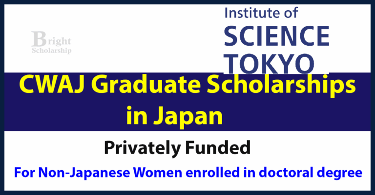 CWAJ Graduate Scholarships 2027 in Japan (Funded)