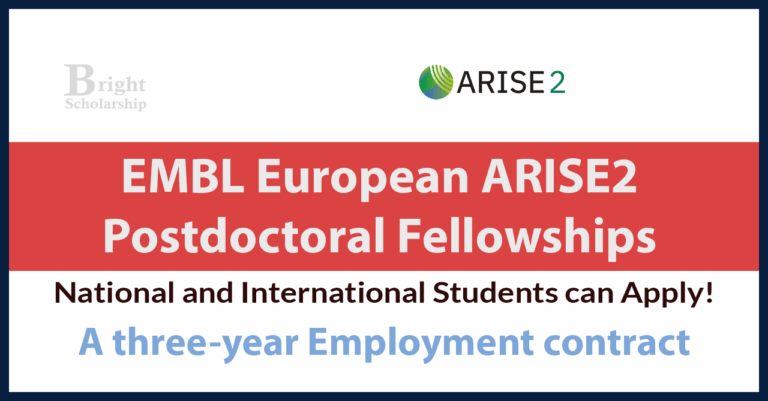 EMBL European ARISE2 Postdoctoral Fellowships 2026 (Funded)