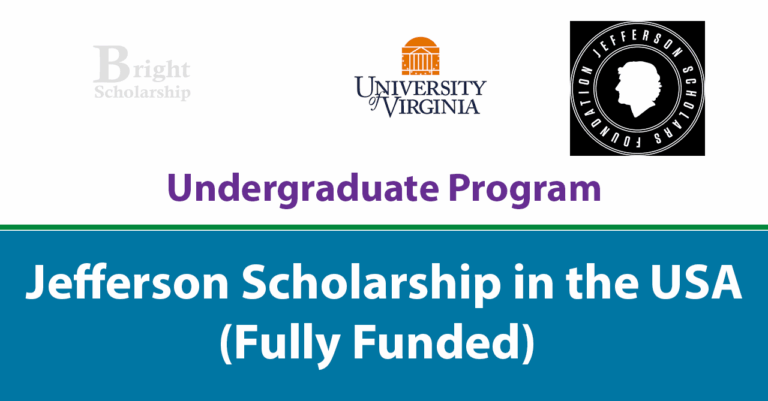 University of Virginia Jefferson Scholarship 2027 in USA (Fully Funded)