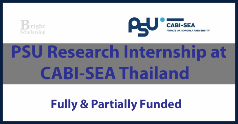 PSU Research Internship at CABI-SEA 2026 in Thailand (Fully Funded)