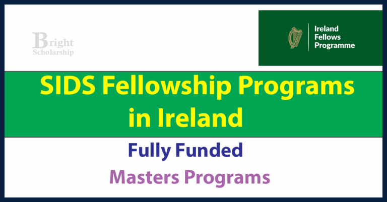 SIDS Fellowship Programs 2027 in Ireland (Monthly Stipend, Tuition, Flights, Accommodation)