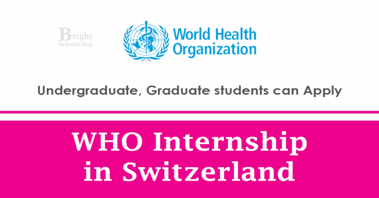 WHO Internship 2026 in Switzerland (Funded)