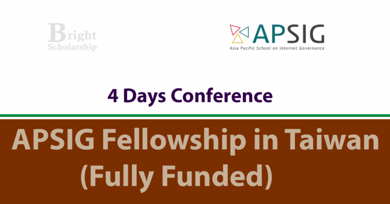 APSIG Fellowship Program 2026 in Taiwan (Fully Funded)