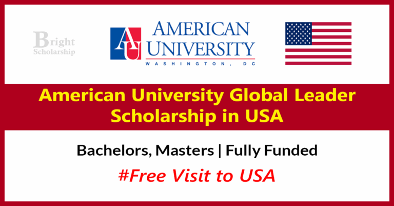 American University Global Leader Scholarship 2027 in USA (Fully Funded)