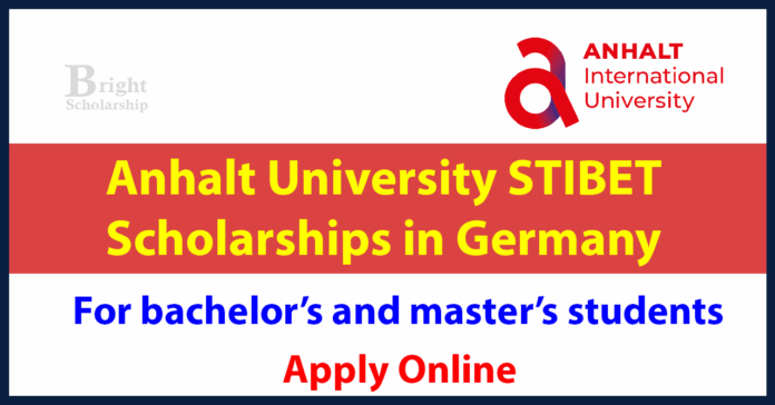 Anhalt University STIBET Scholarships 2027 in Germany (Funded)