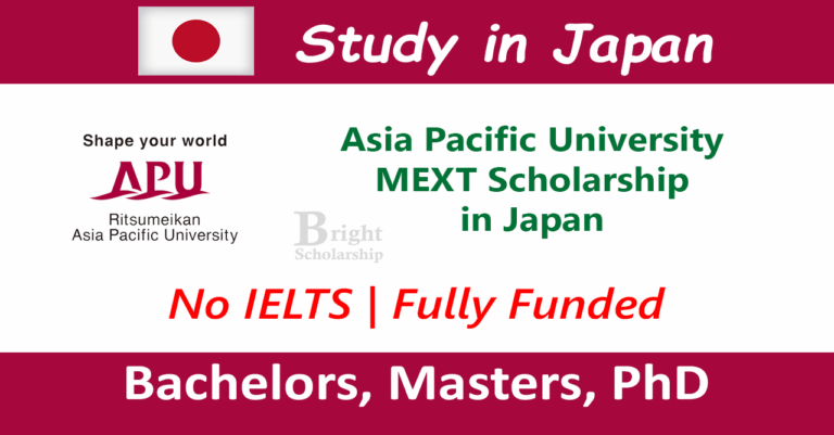Asia Pacific University MEXT Scholarship 2027 in Japan (Fully Funded)