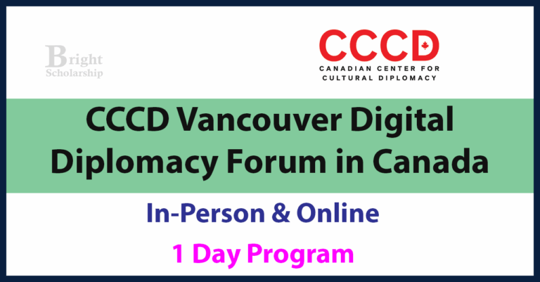 CCCD Vancouver Digital Diplomacy Forum 2027 in Canada (Funded)