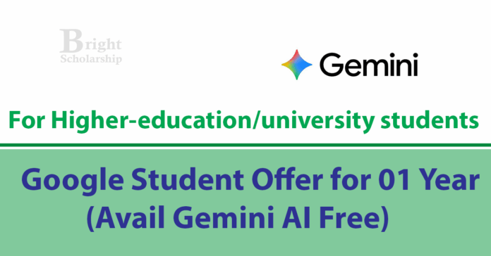 Google Student Offer 2026 for 01 Year (Avail Gemini AI Free)