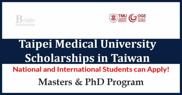 Taipei Medical University Scholarships 2027 in Taiwan (Funded)