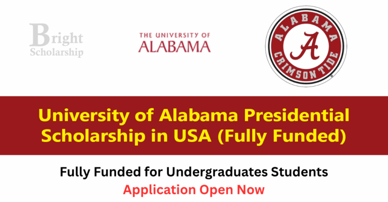 University of Alabama Presidential Scholarship 2027 in USA (Fully Funded)
