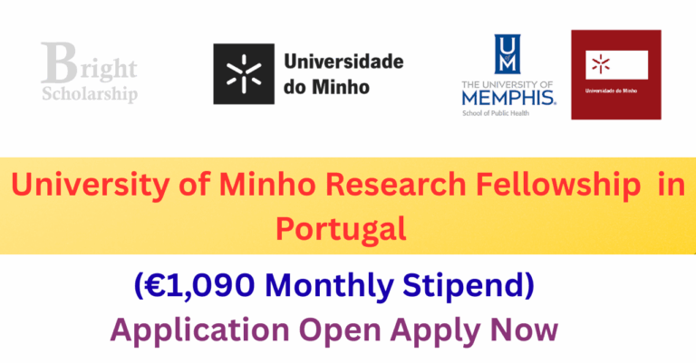 University of Minho Research Fellowship 2027 in Portugal (€1,090 Stipend)