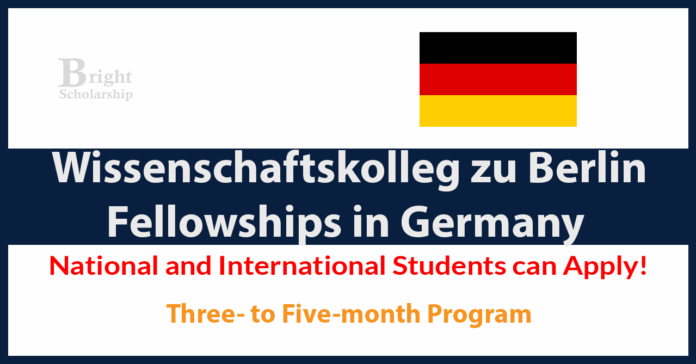 Wissenschaftskolleg zu Berlin Fellowships 2027 in Germany