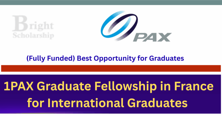 1PAX Graduate Fellowship 2026 in France (Fully Funded)