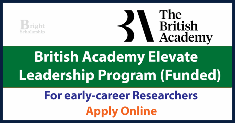 British Academy Elevate Leadership Program 2027 (Funded)