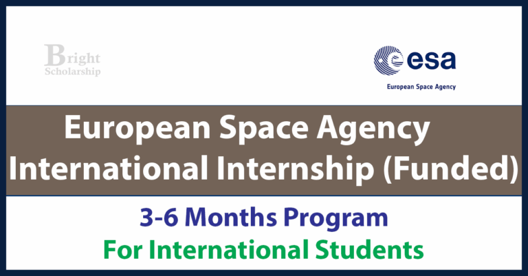 European Space Agency International Internship 2027 (Funded)