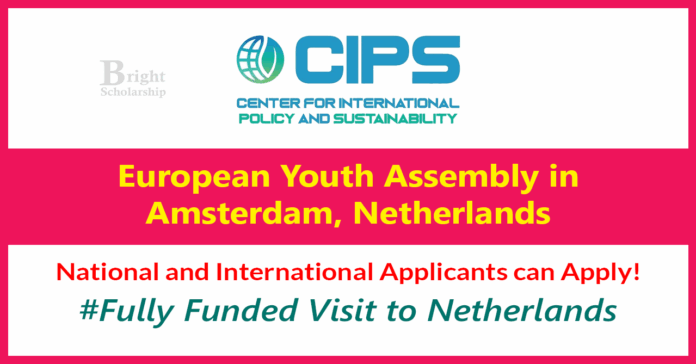 European Youth Assembly 2027 in Amsterdam, Netherlands (Fully Funded)