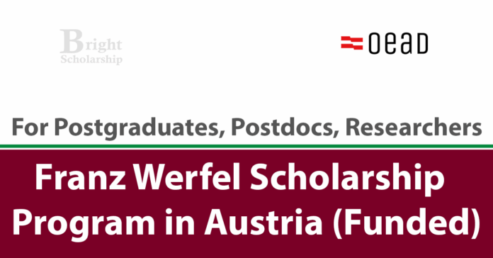 Franz Werfel Scholarship Program 2027 in Austria (Funded)