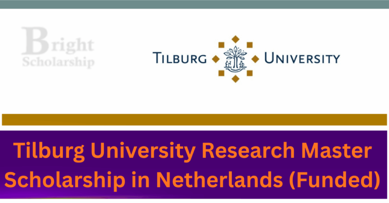 Tilburg University Research Master Scholarship 2027 in Netherlands (Funded)