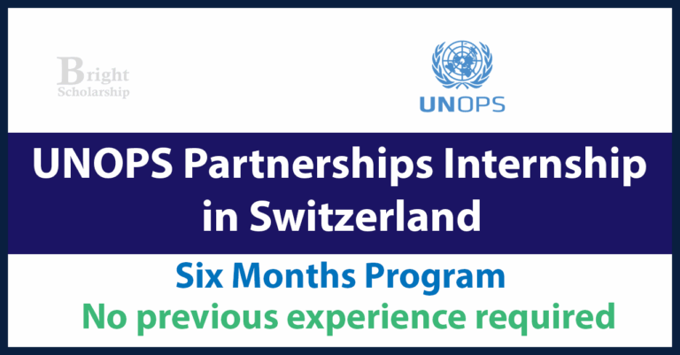 UNOPS Partnerships Internship 2026 in Switzerland