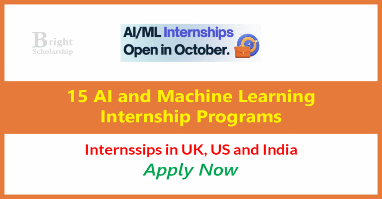 15 AI and Machine Learning Internship Programs (Funded)