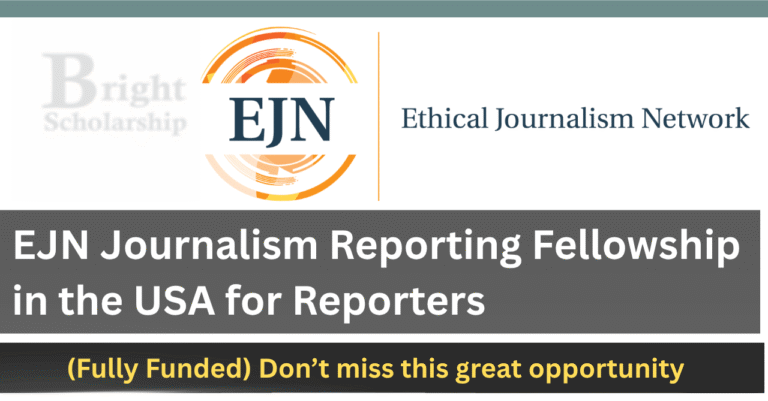 EJN Journalism Reporting Fellowship 2027 in USA (Fully Funded)