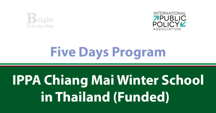 IPPA Chiang Mai Winter School 2026 in Thailand (Funded)