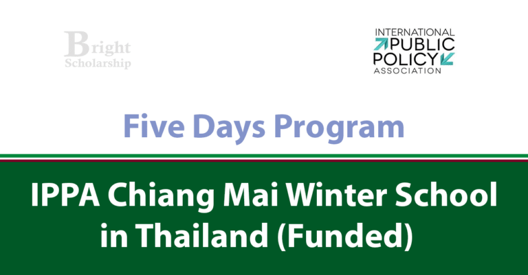 IPPA Chiang Mai Winter School 2026 in Thailand (Funded)