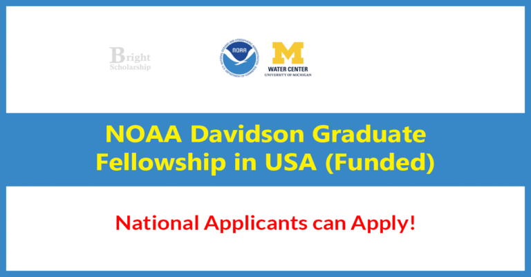 NOAA Davidson Graduate Fellowship 2027 in USA (Funded)