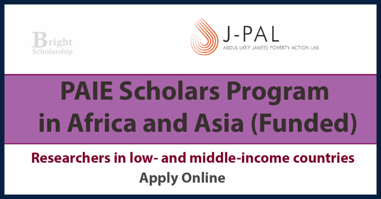 PAIE Scholars Program 2026 in Africa and Asia (Funded)